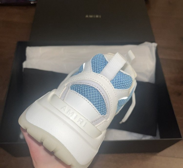Amiri Bone Runners Teal Sneakers
