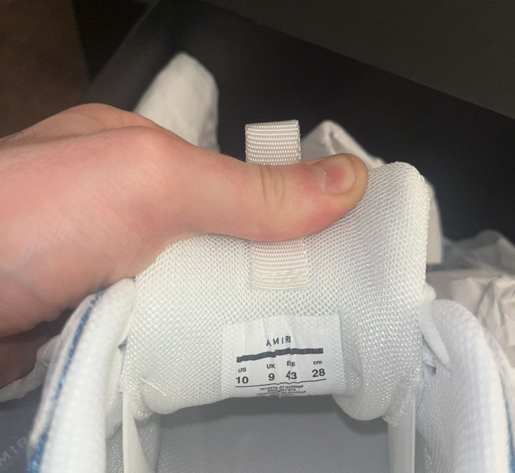 Amiri Bone Runners Teal Sneakers