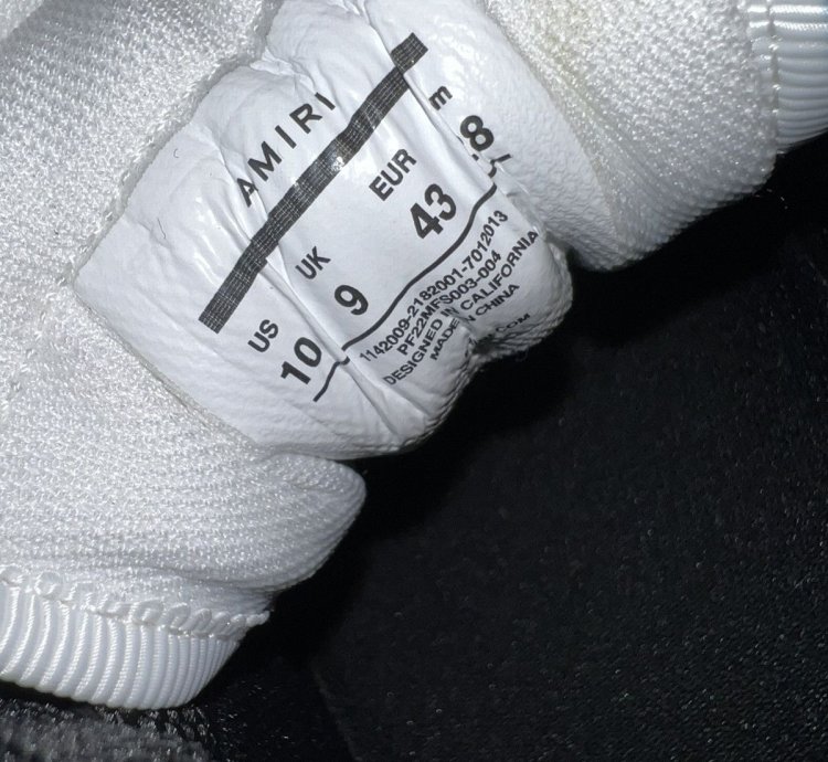 Amiri Bone Sneakers Deadstock
