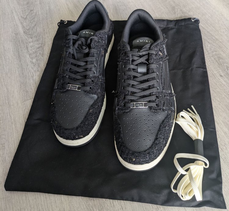 Amiri Boucle Skel Top Low