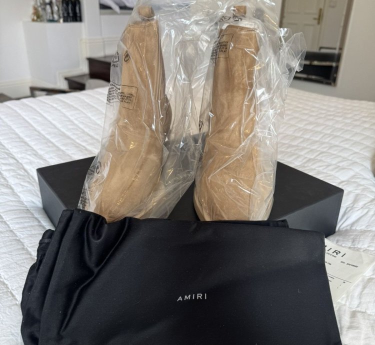 Amiri Chelsea Crepe Sole Boot - Brown Cognac Never Worn
