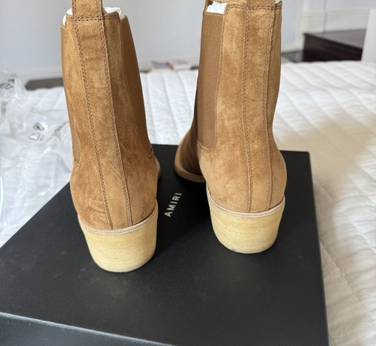 Amiri Chelsea Crepe Sole Boot - Brown Cognac Never Worn