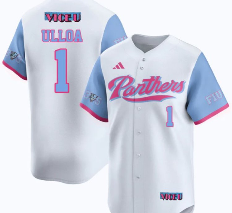 Alex Ulloa Jersey 1 Fiu Baseball 2025 Vice U Stitched White