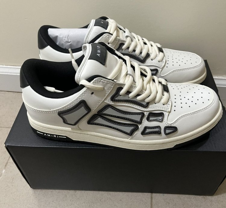 Amiri Chunky Skeleton Low Top Sneakers Sz 10us