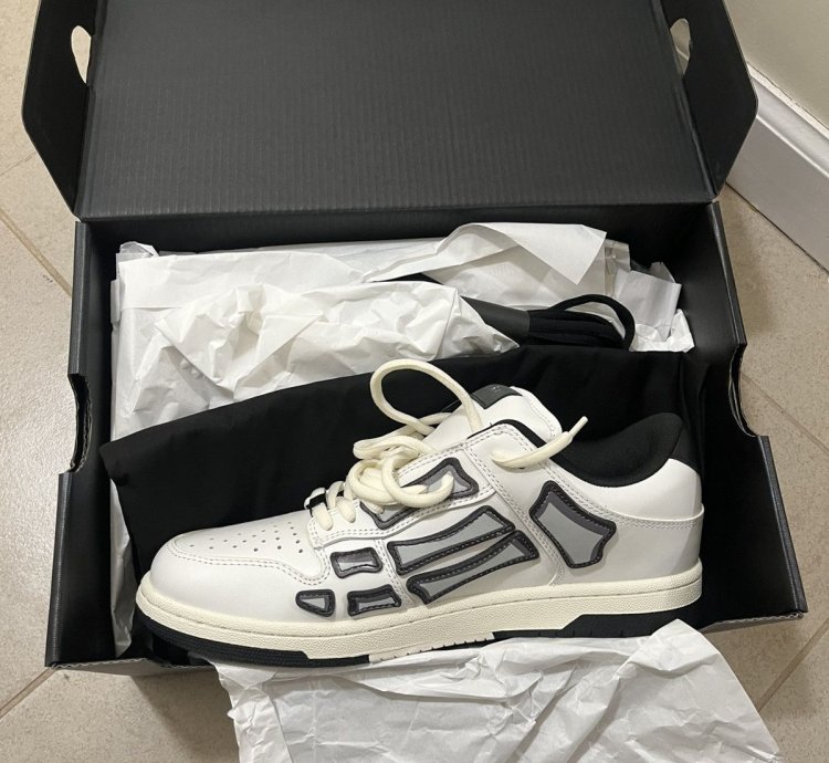 Amiri Chunky Skeleton Low Top Sneakers Sz 10us