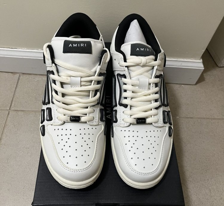 Amiri Chunky Skeleton Low Top Sneakers Sz 10us
