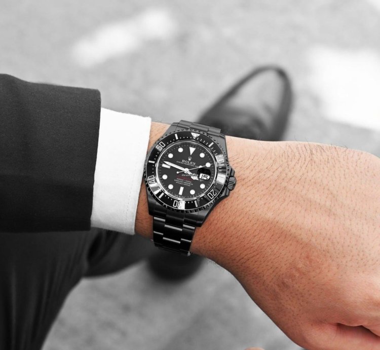 Rolex Sea-dweller 43mm Black Pvd Dlc Coated Stainless Steel Watch 126600