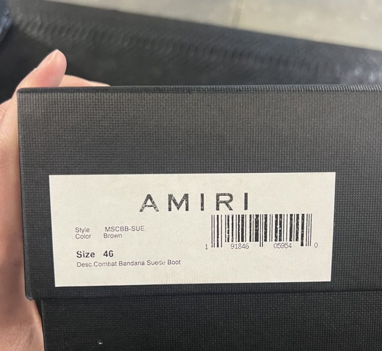 Amiri Combat Bandana Suede Boots