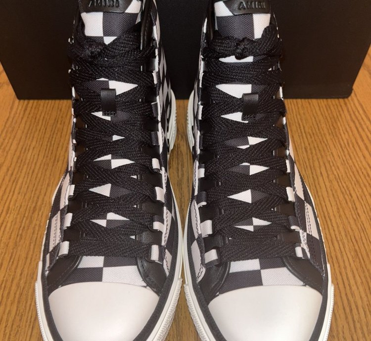 Amiri Court Checkered High-top Sneaker