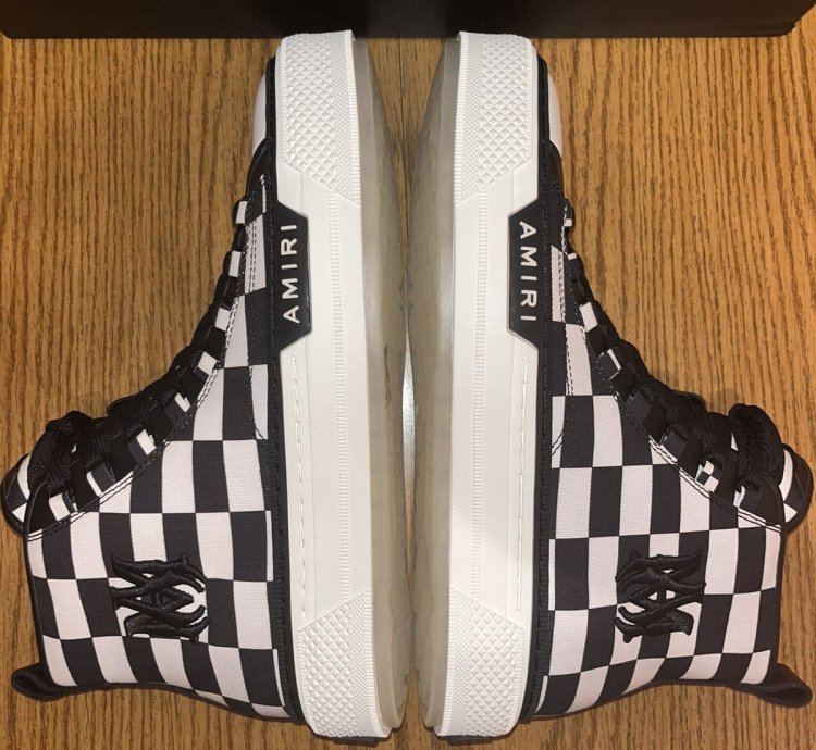Amiri Court Checkered High-top Sneaker