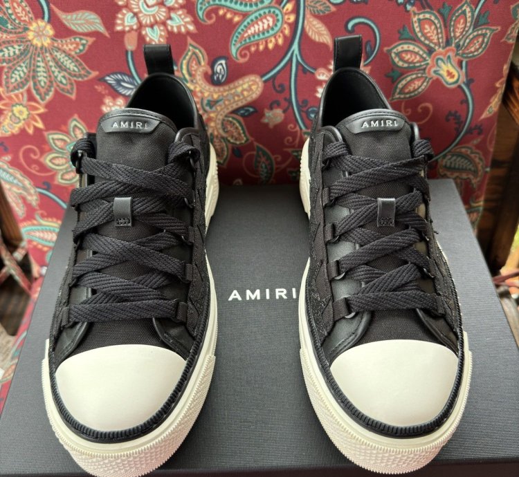 Amiri Crystal Glitter Star Sneakers