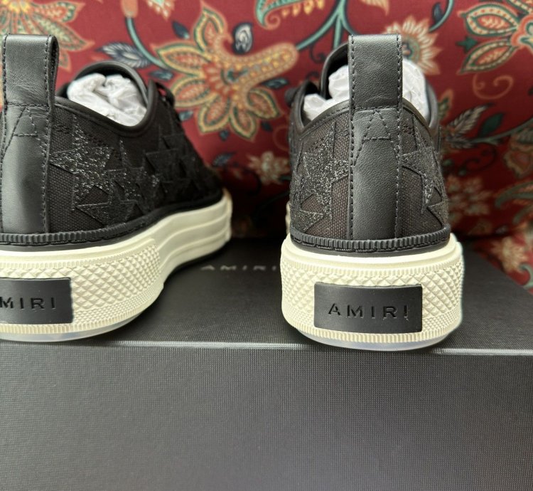 Amiri Crystal Glitter Star Sneakers