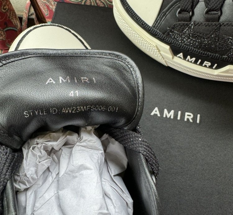 Amiri Crystal Glitter Star Sneakers