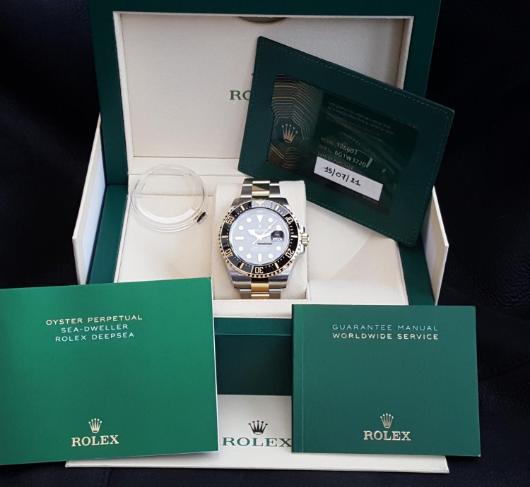 Rolex Sea-dweller Oyster Perpetual New Ref 126603 Stickers On