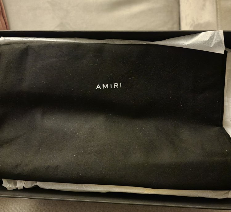 Amiri Dead Mint Box Bandana Slip Ons