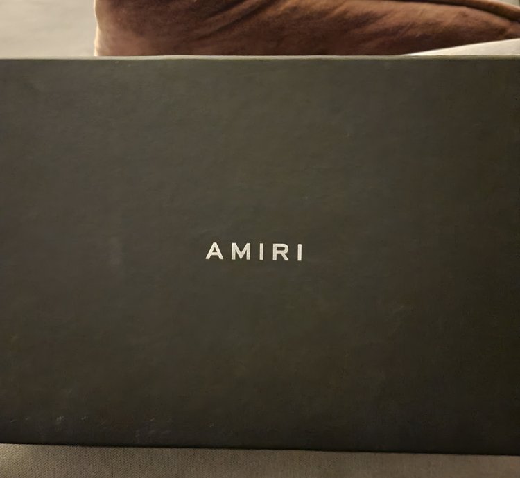 Amiri Dead Mint Box Bandana Slip Ons