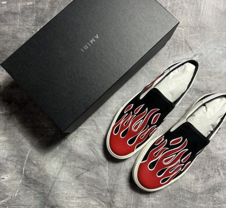 Amiri Flame Slip On Low-top Sneakers