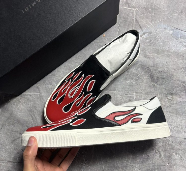 Amiri Flame Slip On Low-top Sneakers