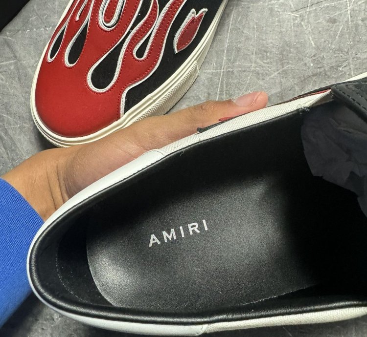 Amiri Flame Slip On Low-top Sneakers