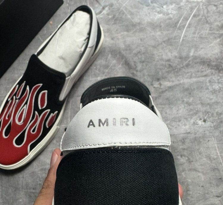 Amiri Flame Slip On Low-top Sneakers