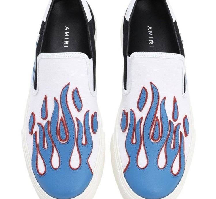 Amiri Flame Slip-on Red Blue