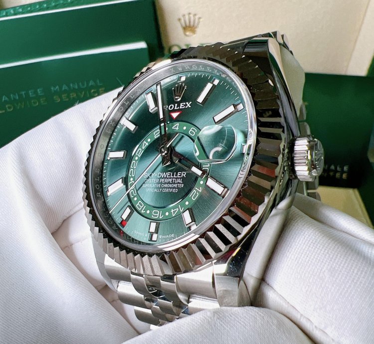 Rolex Sky-dweller 2025 New Sky-dweller Mint Green Jubilee 42mm