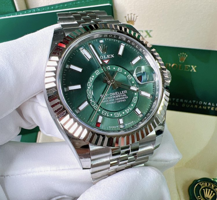 Rolex Sky-dweller 2025 New Sky-dweller Mint Green Jubilee 42mm