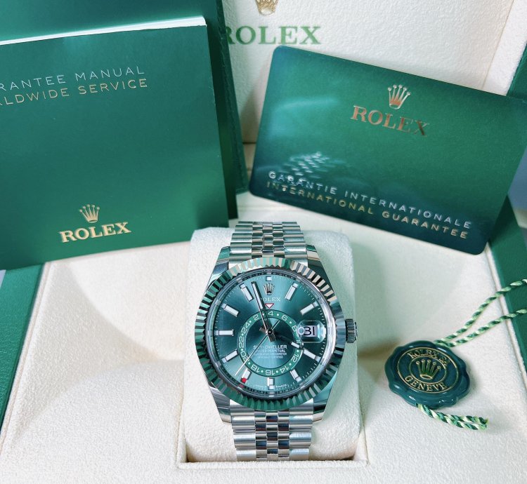 Rolex Sky-dweller 2025 New Sky-dweller Mint Green Jubilee 42mm