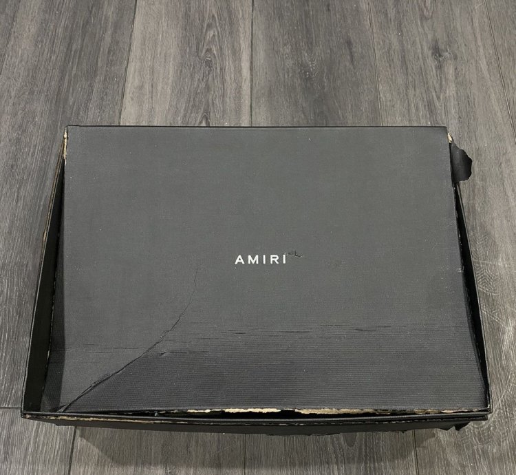 Amiri Grey Skeleton High Top Sneaker Size 8