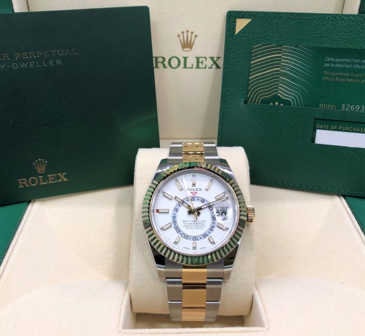 Rolex Sky-dweller 18ct Yellow Gold Stainless Steel 2022