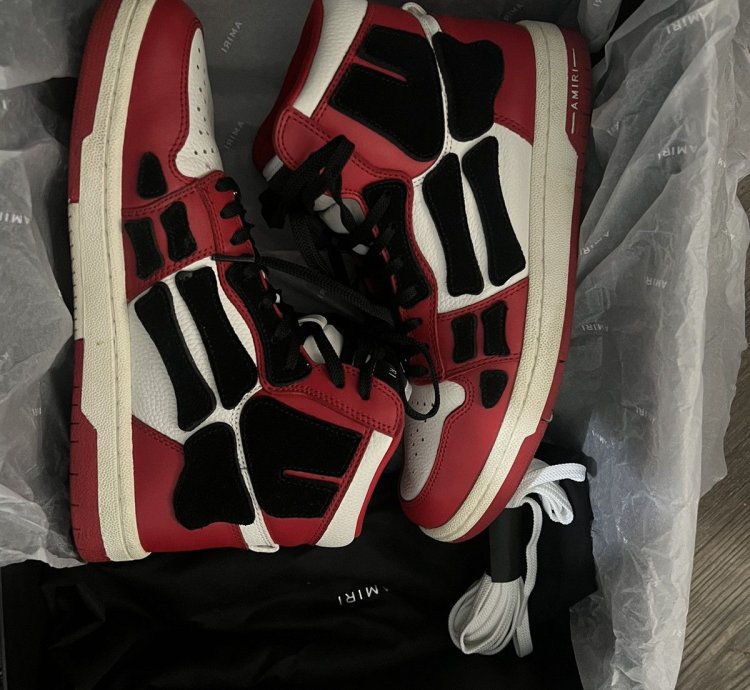 Amiri High Top Skel Sneakers Size 41