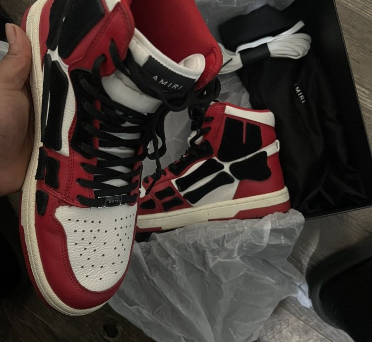 Amiri High Top Skel Sneakers Size 41