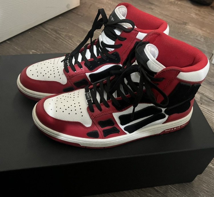 Amiri High Top Skel Sneakers Size 41