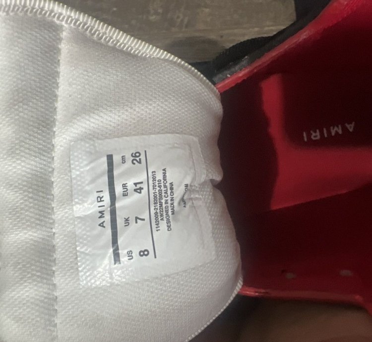 Amiri High Top Skel Sneakers Size 41