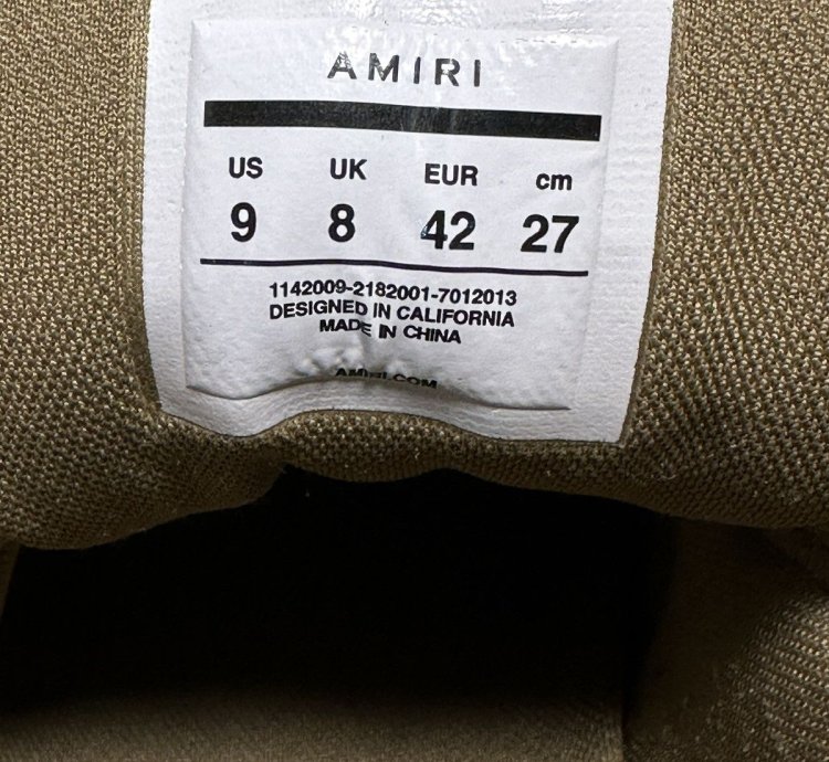 Amiri High Top Skeleton Trainers