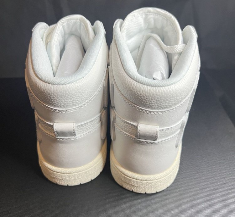 Amiri High Top White Skeleton Leather Sneaker