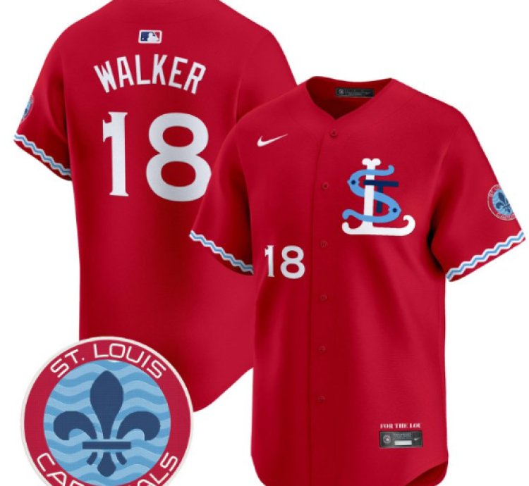Jordan Walker Jersey 18 St Louis Cardinals City Connect Vapor Premier Limited Stitched
