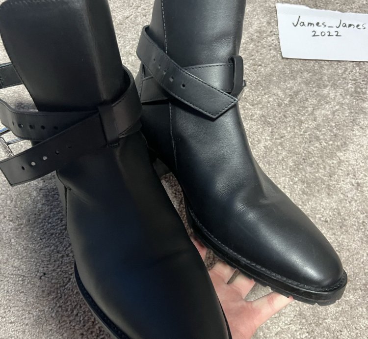 Amiri Leather Buckle Boot