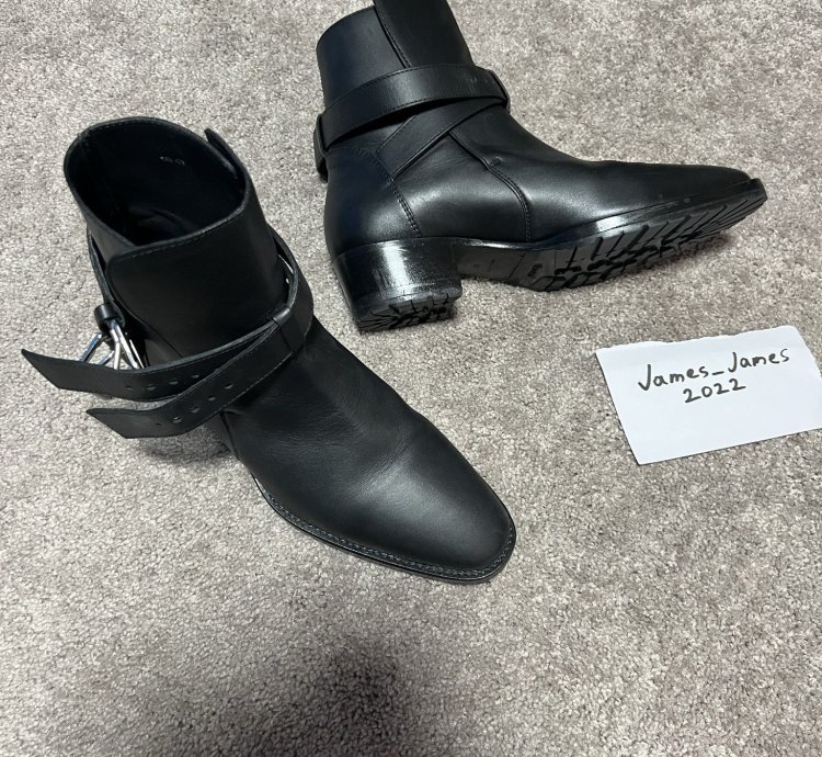 Amiri Leather Buckle Boot