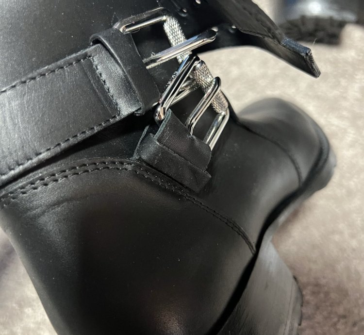 Amiri Leather Buckle Boot