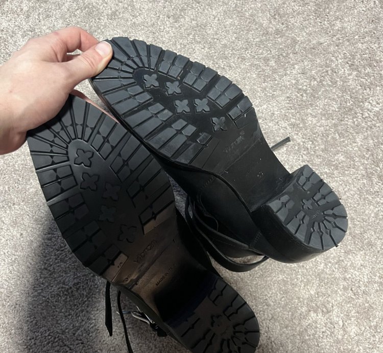 Amiri Leather Buckle Boot