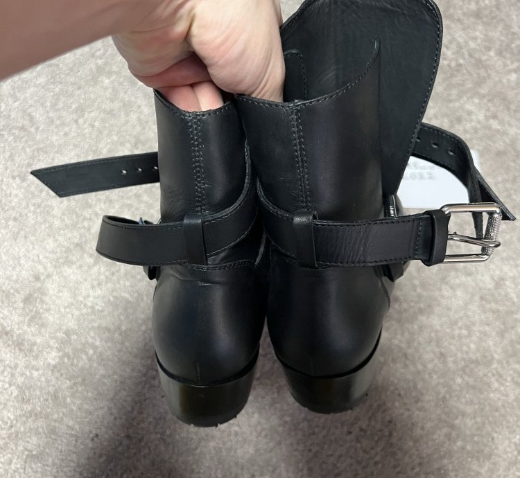 Amiri Leather Buckle Boot