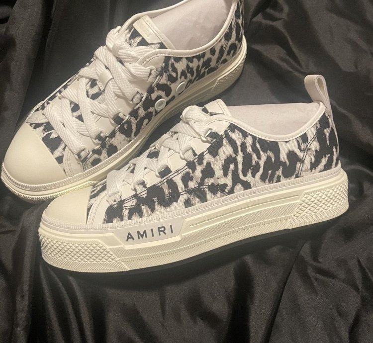 Amiri Leopard Court Low