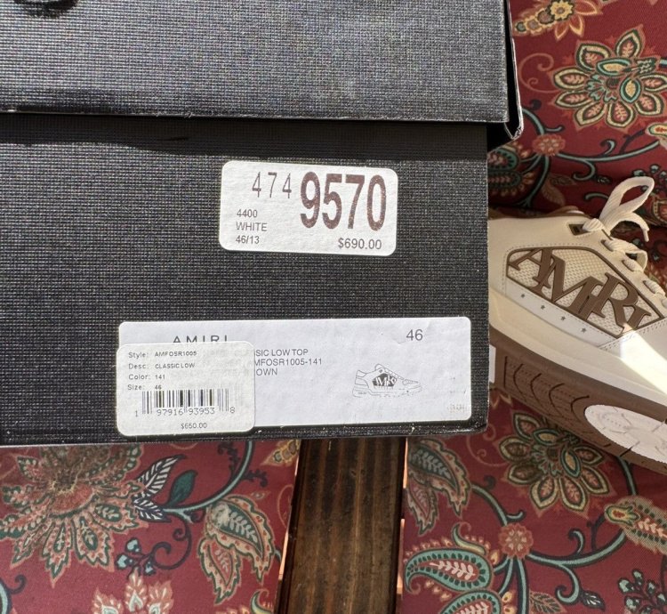 Amiri Logo Low-top Sneakers