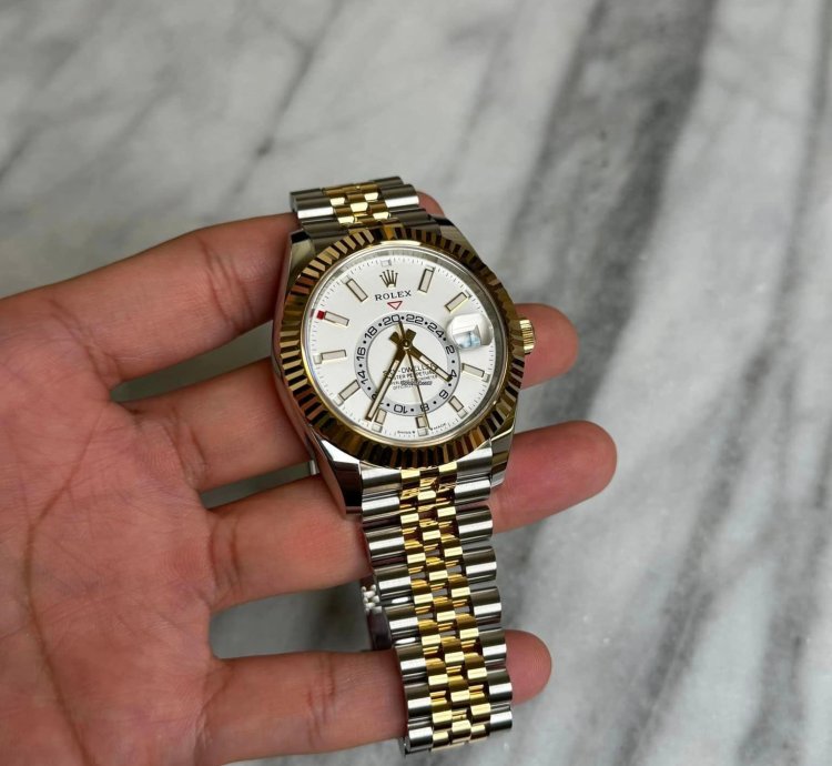 Rolex Sky-dweller 2 Tone Jubilee White Bnib 2025