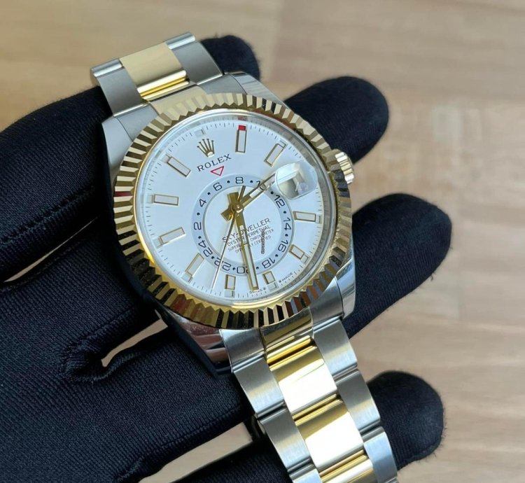 Rolex Sky-dweller 2 Tone Oyster White Bnib 2025