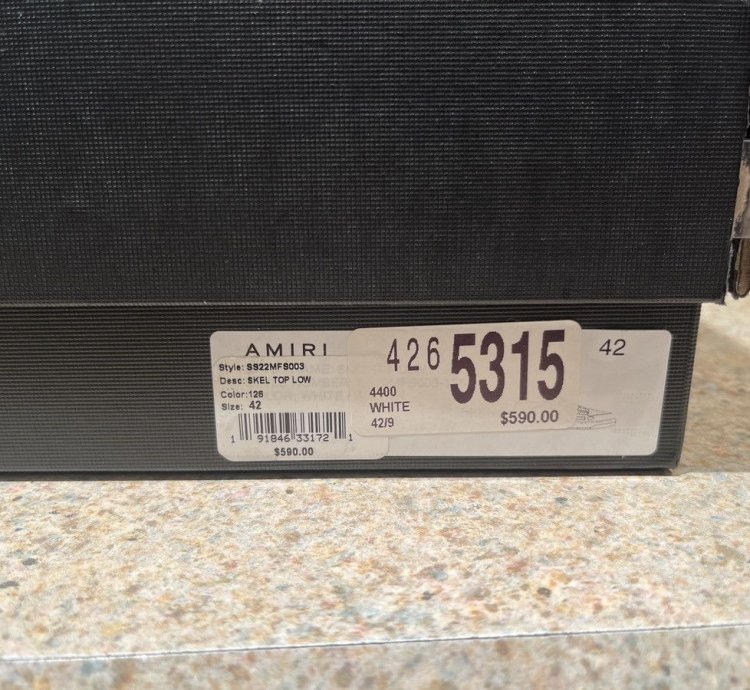 Amiri Low Skeleton Sneakers