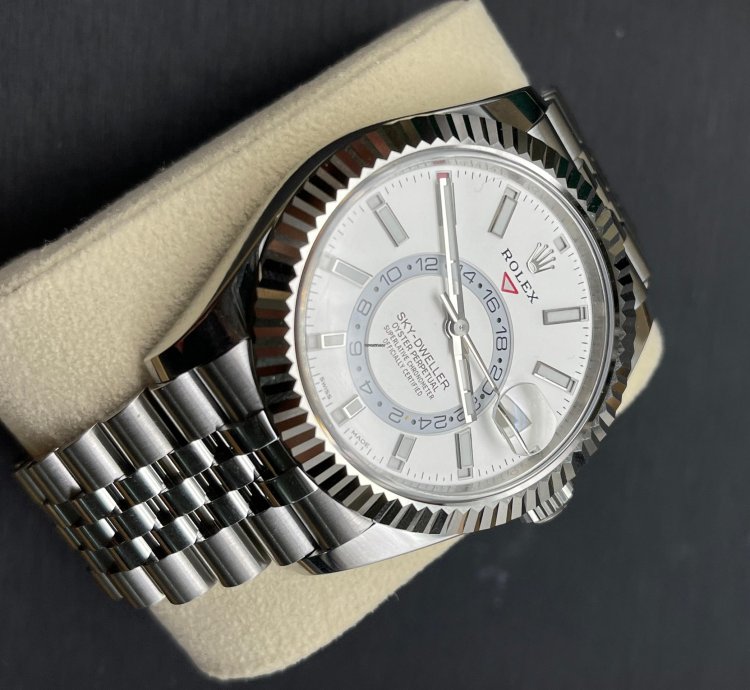 Rolex Sky-dweller 2021 Model Jubilee White Dial