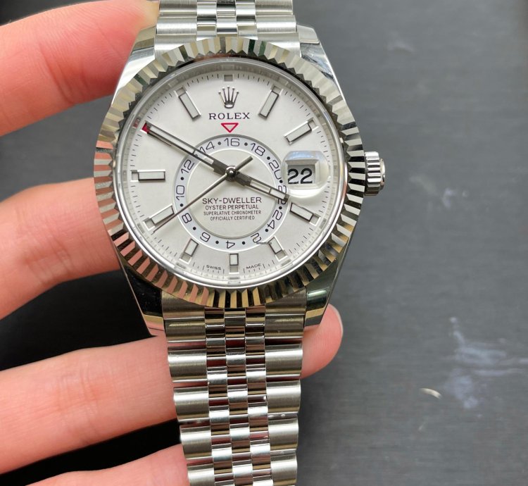 Rolex Sky-dweller 2021 Model Jubilee White Dial