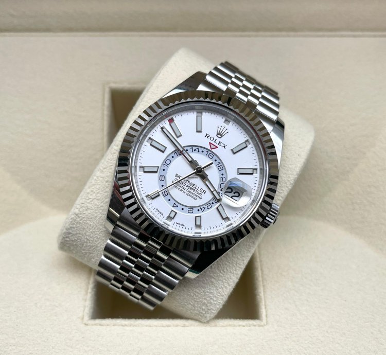 Rolex Sky-dweller 2021 Model Jubilee White Dial